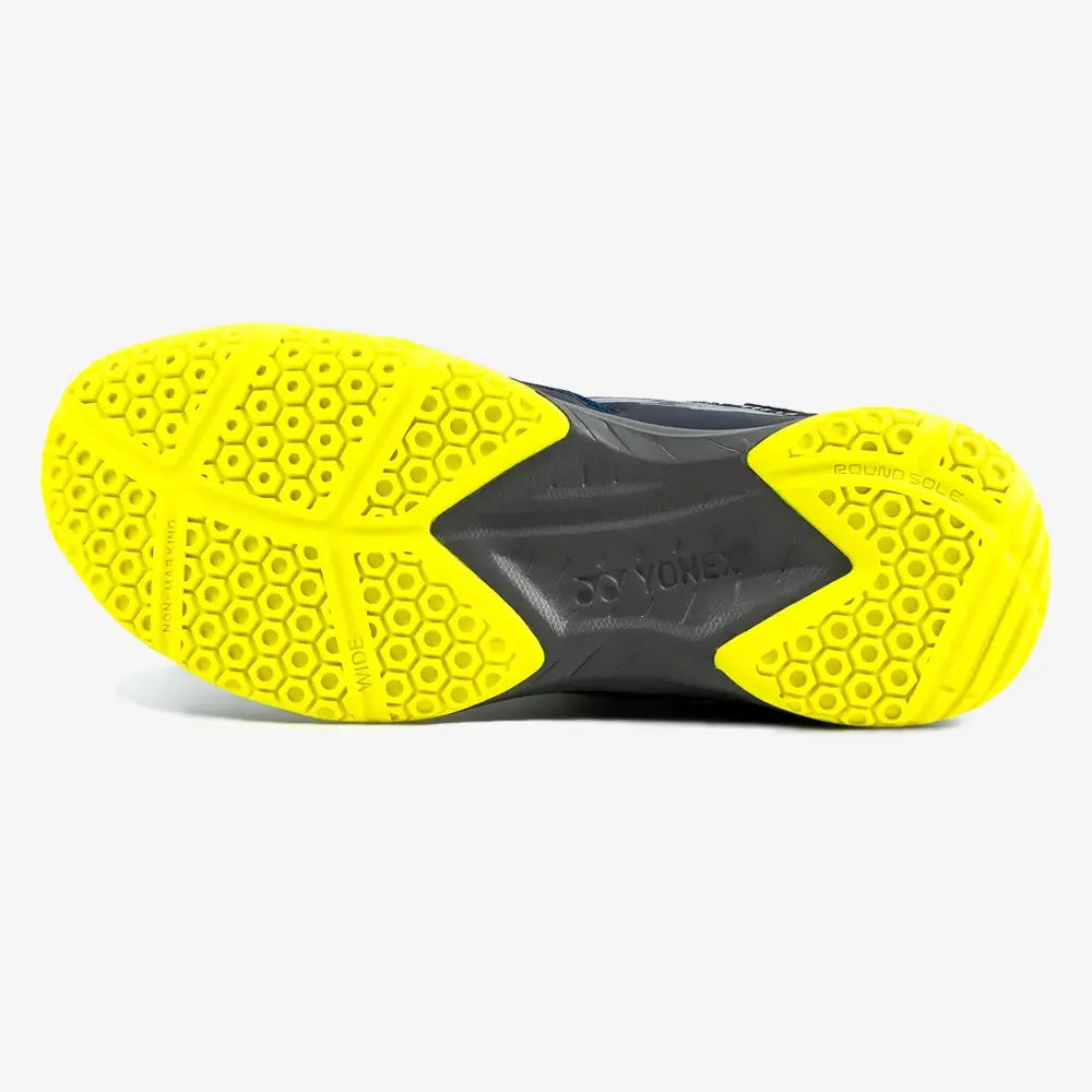 New Balance Power Cushion 37 Wide Running Shoes for Men - Navy/Yellow - Comfortable Athletic Sneakers for Jogging, Gym Workouts & Daily Walking