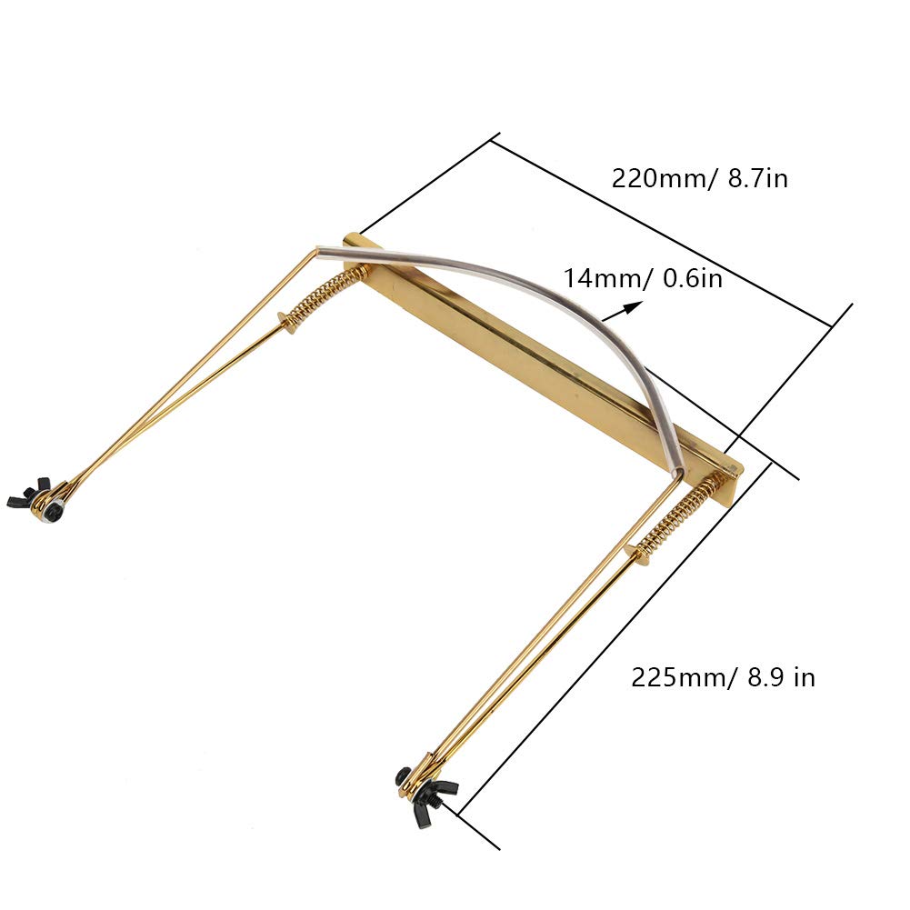 Professional Gold Harmonica Holder for 24-Hole Harmonica - Adjustable Neck Strap & Hands-Free Mouth Organ Bracket - Perfect for Live Performances, Practice Sessions & Street Musicians