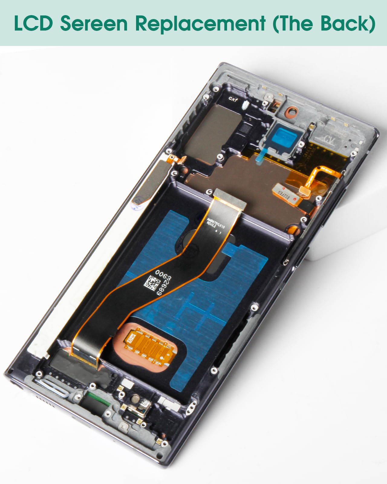 OLED Screen Replacement for Samsung Galaxy Note 10 Plus (SM-N975/SM-N976) 4G/5G LCD Touch Screen Digitizer Assembly with Frame - Black | Repair Kit for Cracked or Damaged Display | Perfect for DIY Phone Fixes & Professional Repairs