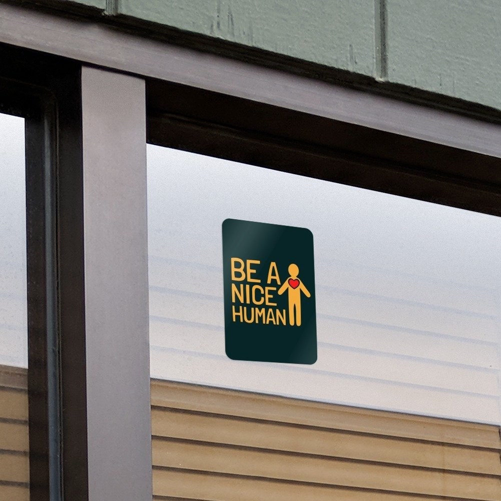 GRAPHICS & MORE 'Be A Nice Human' Heart-Shaped Sign for Home, Office & Business Decor - Perfect for Wall Art, Gifts & Inspirational Spaces
