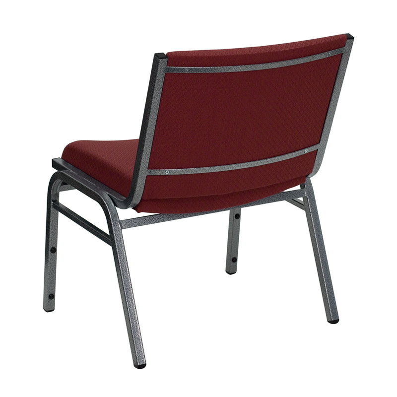 FLASH HERCULES Series Heavy Duty Stacking Chair - 1000 lb Weight Capacity, Black Fabric, Big & Tall Design - Perfect for Offices, Events, and Commercial Use