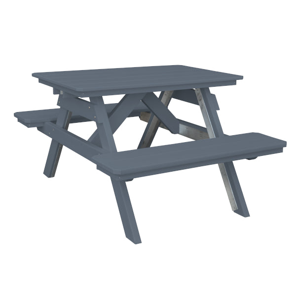 Eco-Friendly Recycled Plastic Picnic Table with Attached Benches – Perfect for Outdoor Dining, Camping, and Backyard Gatherings
