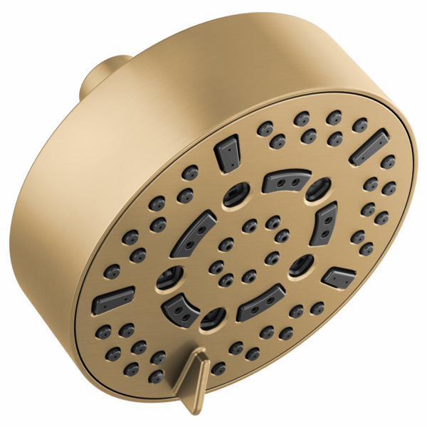 Brizo 87292 GL 5-Spray 7-Function Shower Head with 1.75 GPM Flow Rate - Luxe Gold Finish for Bathroom & Spa Experience | Water Saving Rainfall Showerhead for Relaxation & Luxury Bath Time