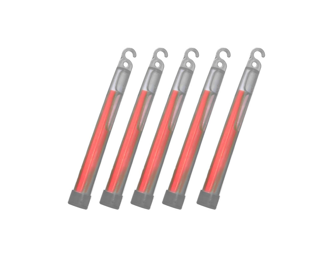 25 Pack 6 Inch Red Glow Sticks - Bright Party Glow Sticks for Night Events, Raves, Concerts & Halloween Celebrations