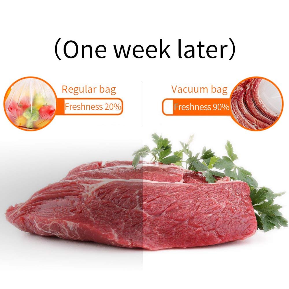 Commercial Grade Vacuum Sealer Bags Rolls (2-Pack) - 8” x 50’ Heavy Duty Embossed Food Storage Bags for Freezer, Sous Vide Cooking & Meal Prep (100 Feet Total) | Perfect for Long-Term Food Preservation & Kitchen Organization