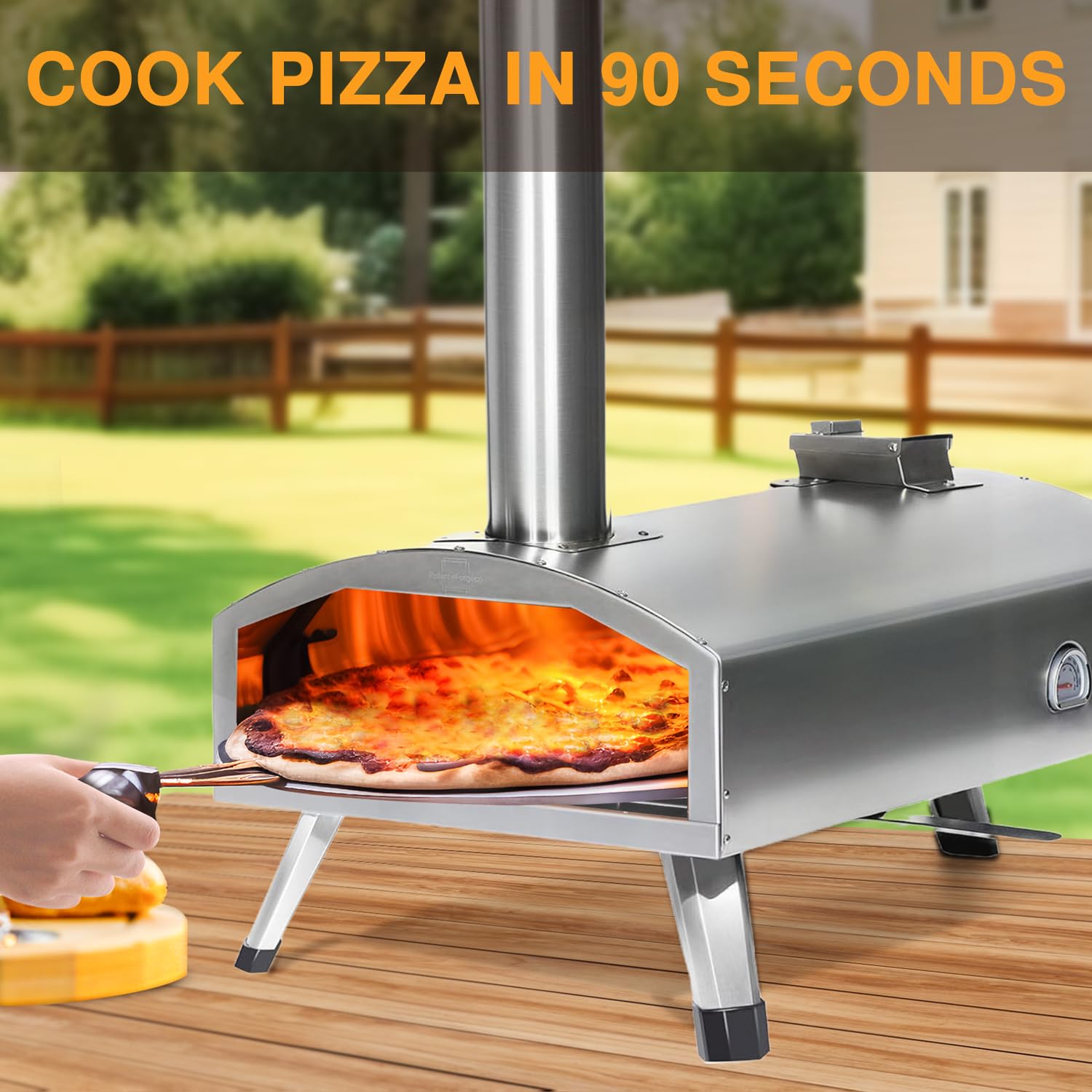 G-HWPON001-Silver03 Stainless Steel Countertop Convection Oven - 1000W, 6-Slice Capacity, Digital Controls - Perfect for Baking, Roasting & Reheating in Small Kitchens, Dorms & Offices