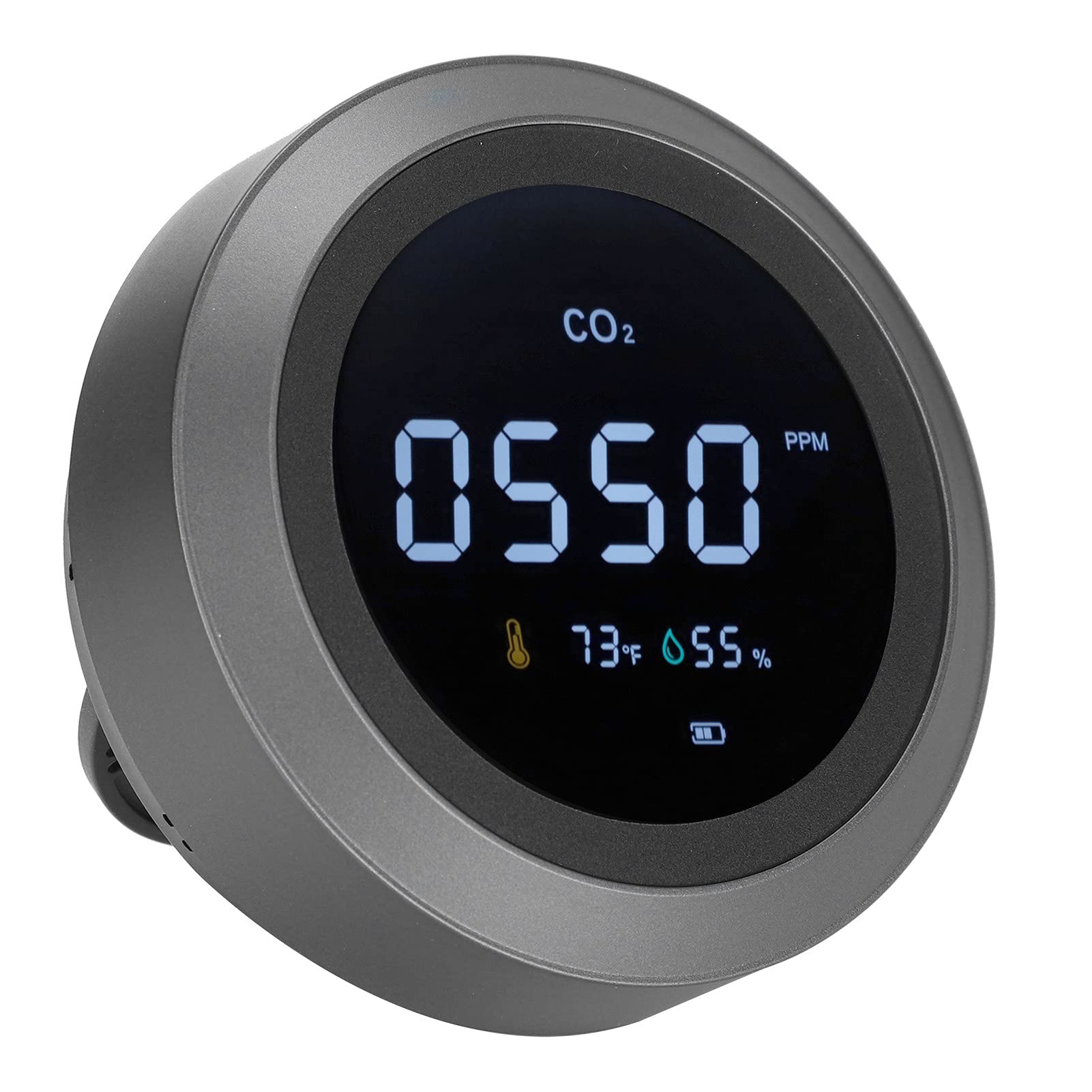 Smart WiFi Air Quality Monitor - CO2 Detector with Temperature & Humidity Sensor | Portable Indoor/Outdoor Air Tester for Home, Office & Baby Room