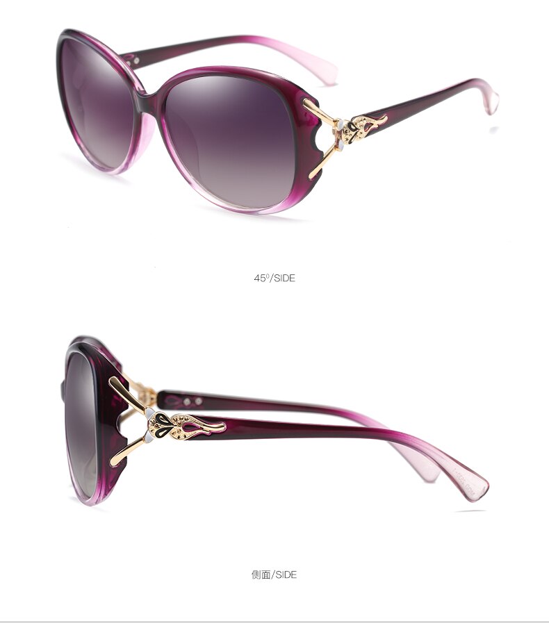 Aidien Women's Oval Sunglasses with Full Rim Polycarbonate Frames - UV Protection Reading Glasses (Style 8842) for Driving, Reading & Outdoor Activities
