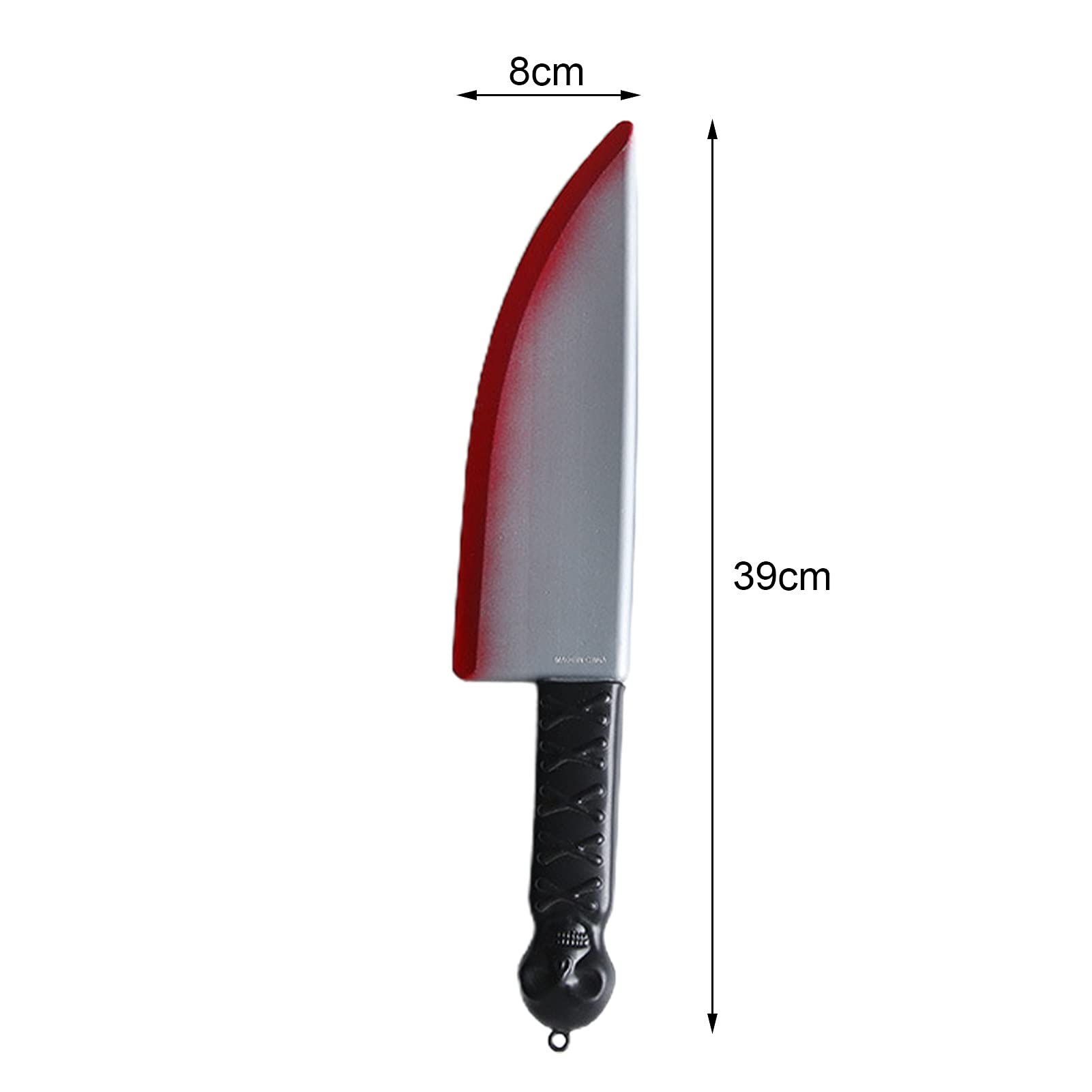 Halloween Blood Knife - Realistic Fake Plastic Knife with Blood Effect, Safe & Eco-Friendly Toy for Costume, Party, Decoration - Scary Props for Halloween, Cosplay, Haunted House & Themed Events