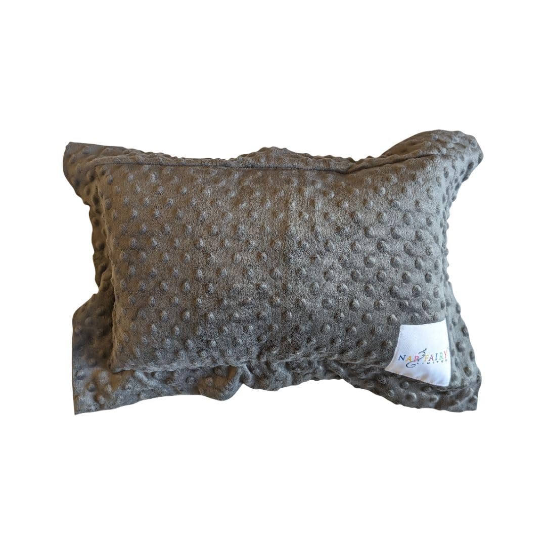 The Nap Fairy Kids Pillow with Pocket - Soft Minky Fabric 10x15 Inch for Nap Time & Bedtime - Fun Educational Teaching Tool for Children - Includes Pillow & Sham (Silver) - Perfect for Daycare, Preschool & Home Use