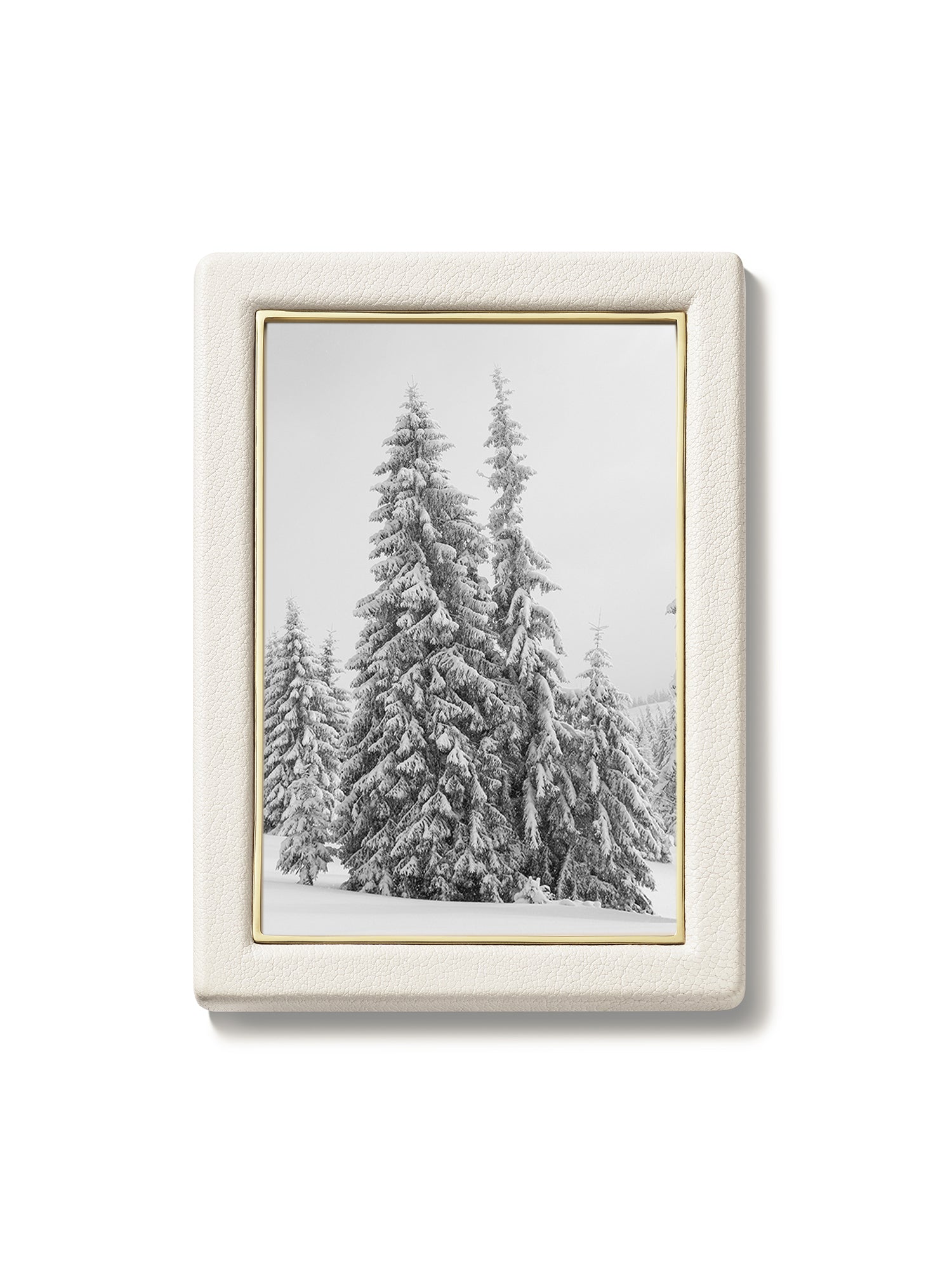 Piero Genuine Leather 4x6 Photo Frame - Elegant Home & Office Decor for Pictures, Wall Display, and Gift Giving