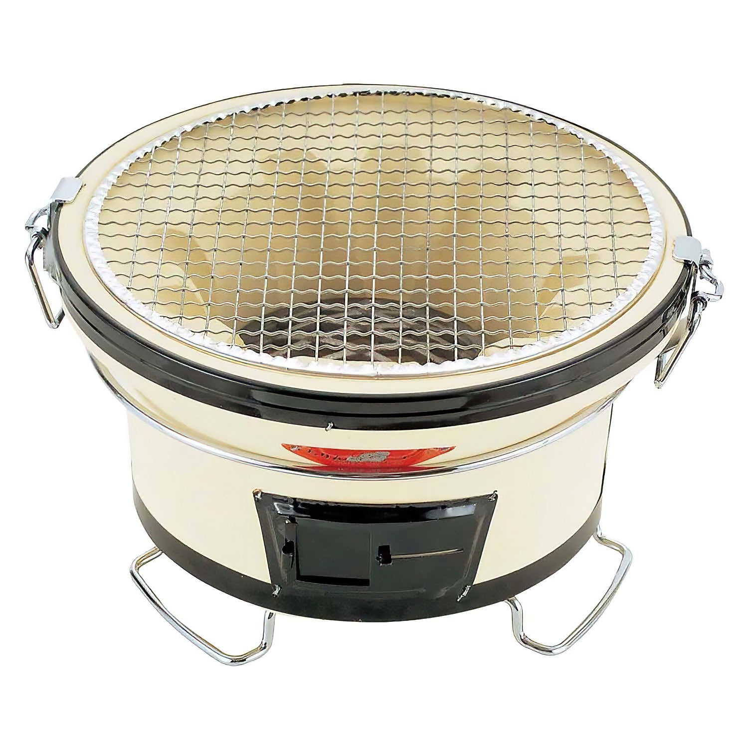 Premium Kinka Charcoal Shichirin Grill - Portable Japanese BBQ Grill for Outdoor Cooking, Camping & Backyard Parties | Authentic Yakitori & Hibachi Experience