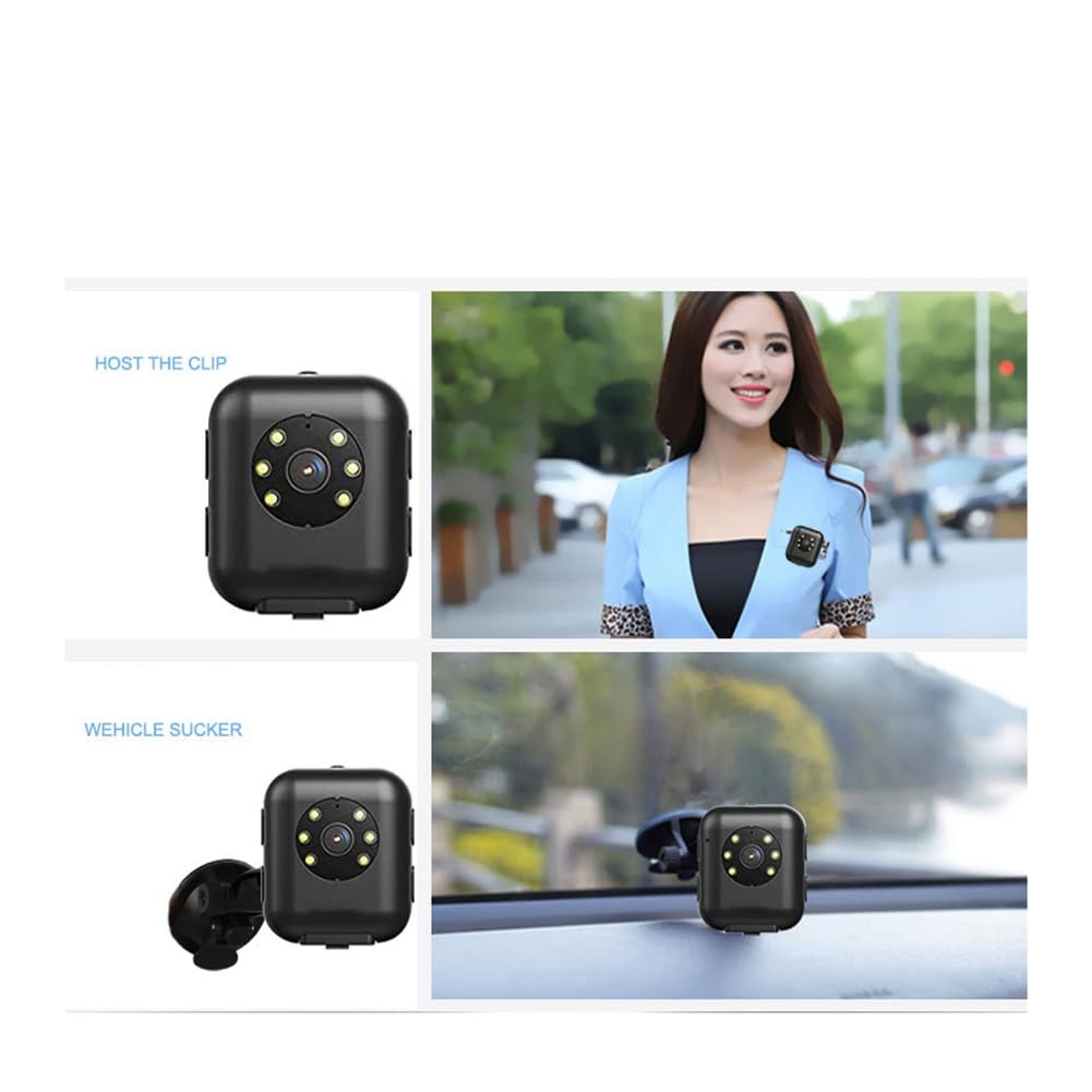 Qyrugcxs 1080P HD Body Worn Camera with 950mAh Battery - 5 Hours Recording Mini Sports Action Camera for Police Security, Outdoor Adventures & Evidence Collection