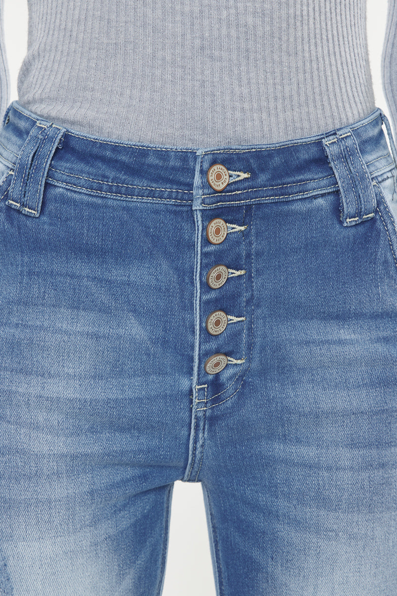 Sian High Rise Flare Jeans for Women - Vintage 70s Inspired Stretch Denim Pants - Perfect for Casual Outfits, Date Nights & Retro Fashion Looks