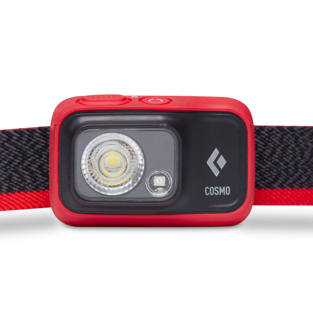 Black Diamond Cosmo 350 Headlamp - Rechargeable LED Headlight for Camping, Hiking & Outdoor Adventures - 350 Lumen Brightness with Red Night Vision Mode