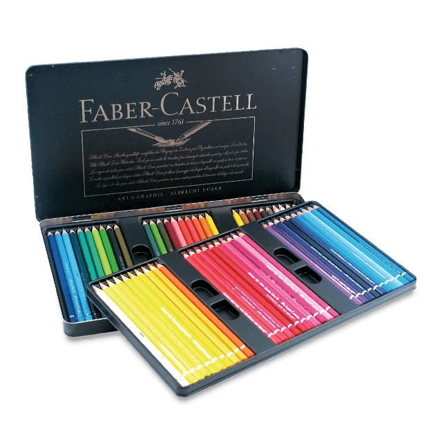 Faber-Castell Albrecht Durer Watercolor Pencils Set - 60 Premium Artist Colored Pencils in Tin Box for Professional Drawing, Sketching & Watercolor Painting - Perfect for Artists, Illustrators & Students