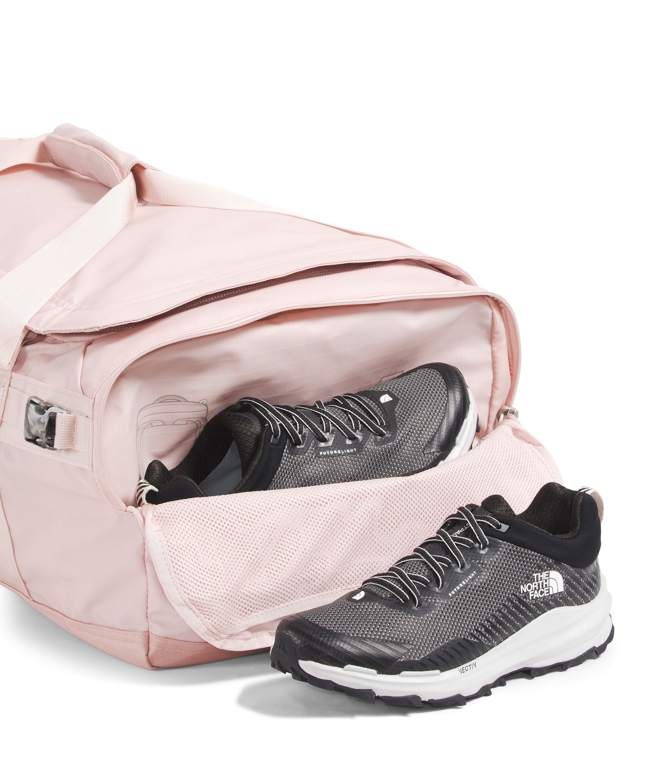 The North Face Base Camp Voyager Duffel 62L - Durable Travel Duffel Bag for Camping, Hiking & Adventure Gear Storage | Water-Resistant & Heavy-Duty