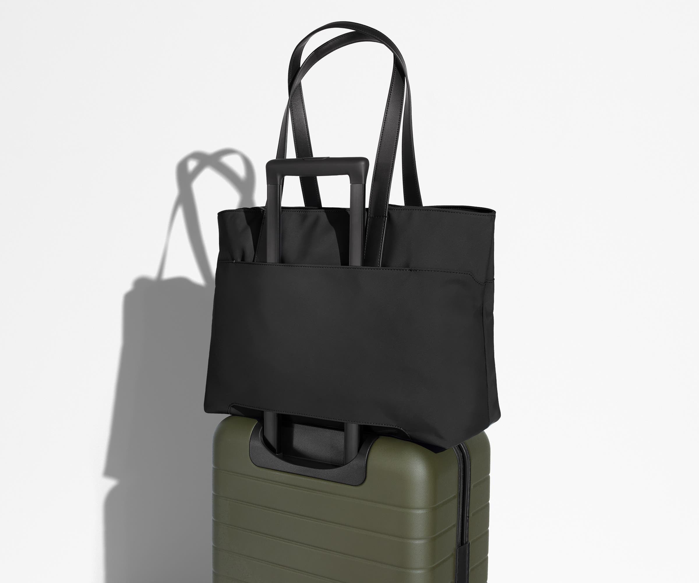 Jet Black Everywhere Tote Bag - Stylish & Spacious for Work, Travel & Daily Essentials | Perfect for Office, Gym & Weekend Outings