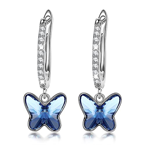 Blue Crystal Earrings