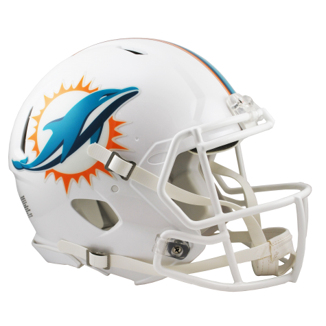 Official Miami Dolphins Revolution Speed Authentic NFL Helmet - Perfect for Game Day, Collectors & Fans