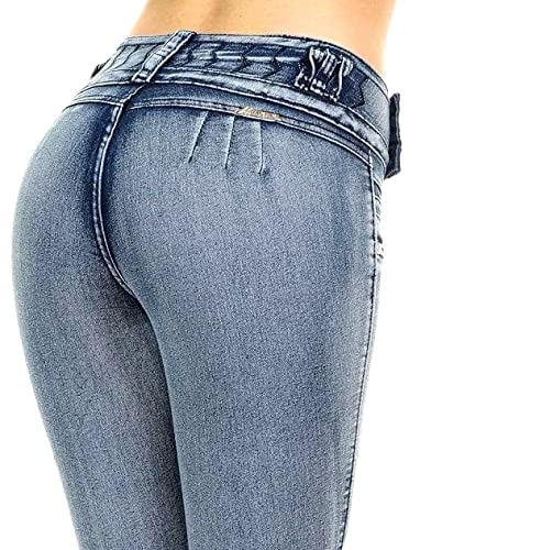 Best Colombian Butt Lifting Jeans for Women - High Waisted Skinny Stretch Denim - Perfect for Night Out, Date Night & Casual Wear