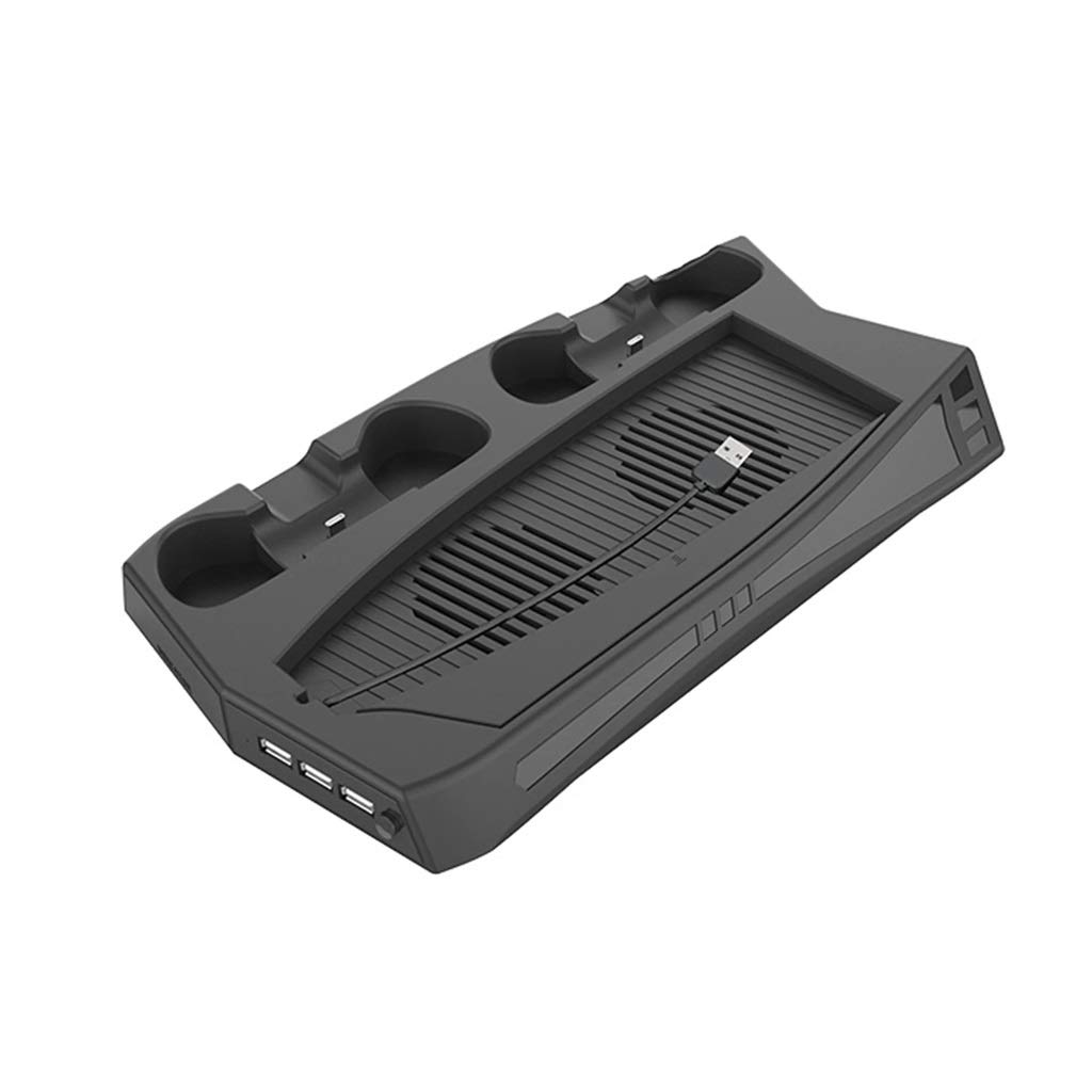 PS5 Cooling Stand with 3 USB Charging Ports & Built-in Fan - Fast Cooling Gaming Accessory for PS5 Console | Perfect for Gaming Sessions & Multi-Device Charging