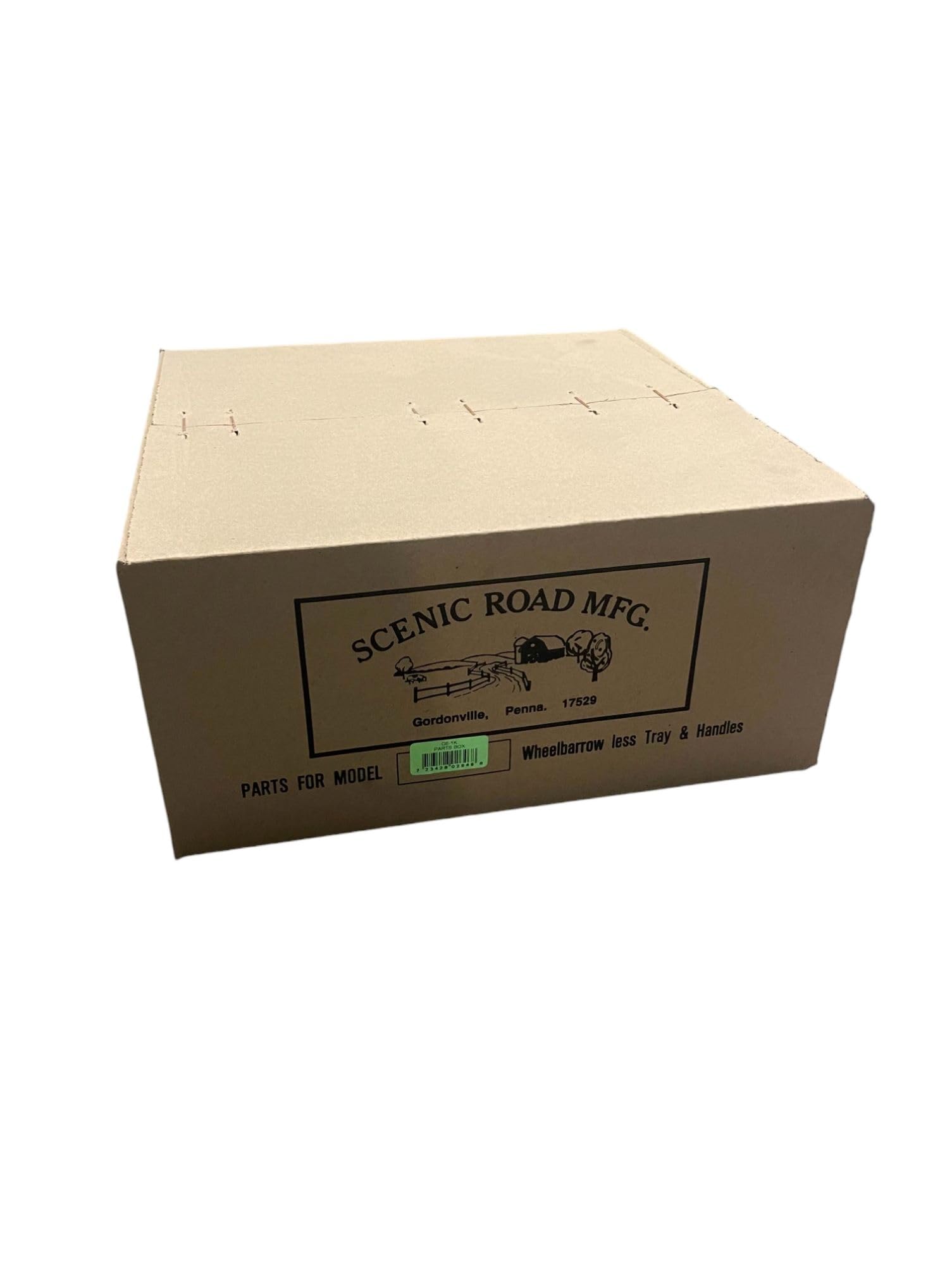 SCENIC ROAD Replacement Parts Box for Dual-Wheel 8 Cubic Feet Wheelbarrow with 16 Inch Ribbed Tires - Heavy Duty Garden & Construction Accessories for Landscaping, Yard Work, and DIY Projects