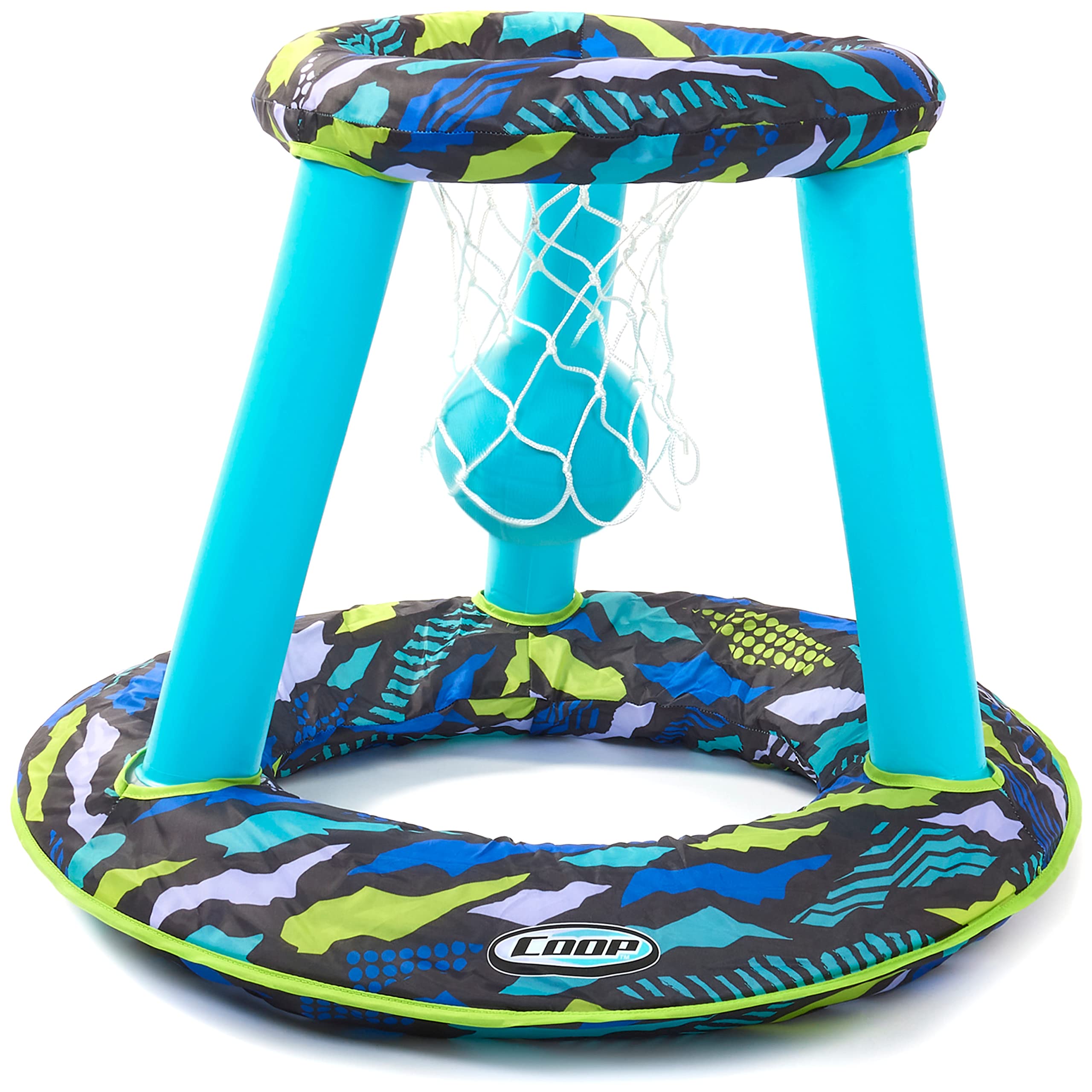 **COOP Hydro Spring Hoops - Inflatable Pool Basketball Set for Kids & Adults - Fun Water Game Toy for Swimming Pools, Beach, and Backyard Parties**