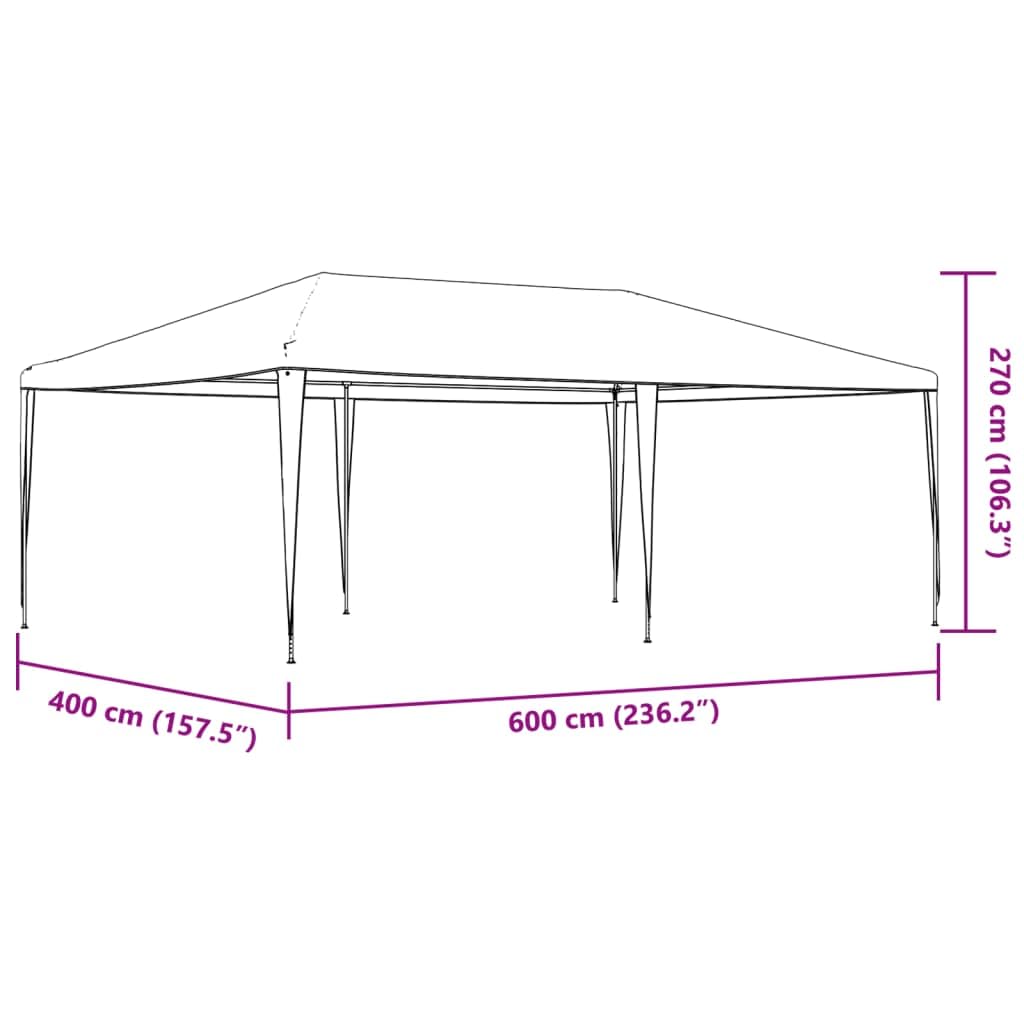 13.1'x19.7' Blue Party Tent - Waterproof Outdoor Canopy for Backyard, Wedding, and Camping Events - Heavy Duty Shelter with UV Protection