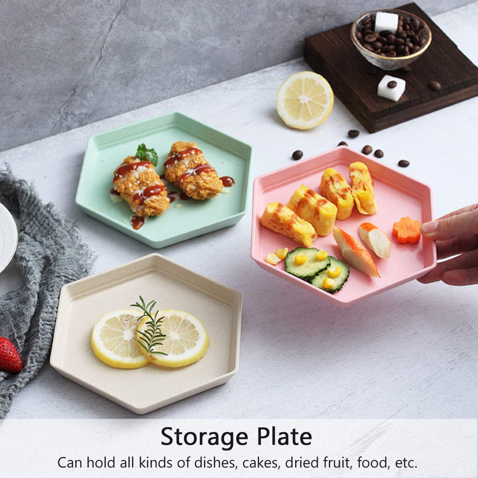 Hemoton 1 Set Divided Serving Plates - Round Plastic Dinnerware for Adults & Kids - Soup, Pasta, Salad Trays - BPA-Free Camping & Picnic Dishes - Microwave Safe Food Containers (Perfect for Family Dinners, Outdoor Parties & School Lunches)