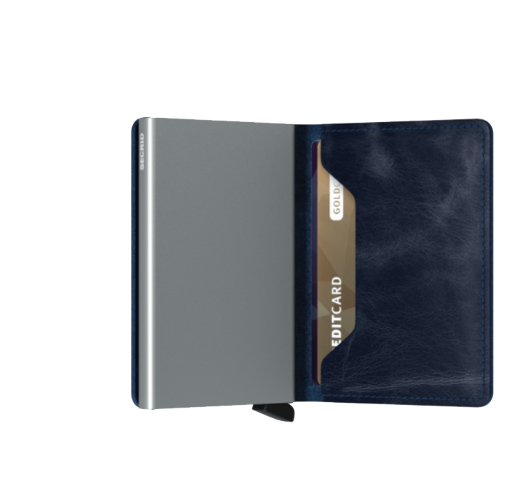 SECRID Slimwallet Vintage - RFID Blocking Leather Wallet for Men & Women | Compact & Stylish Card Holder for Everyday Use, Travel & Business