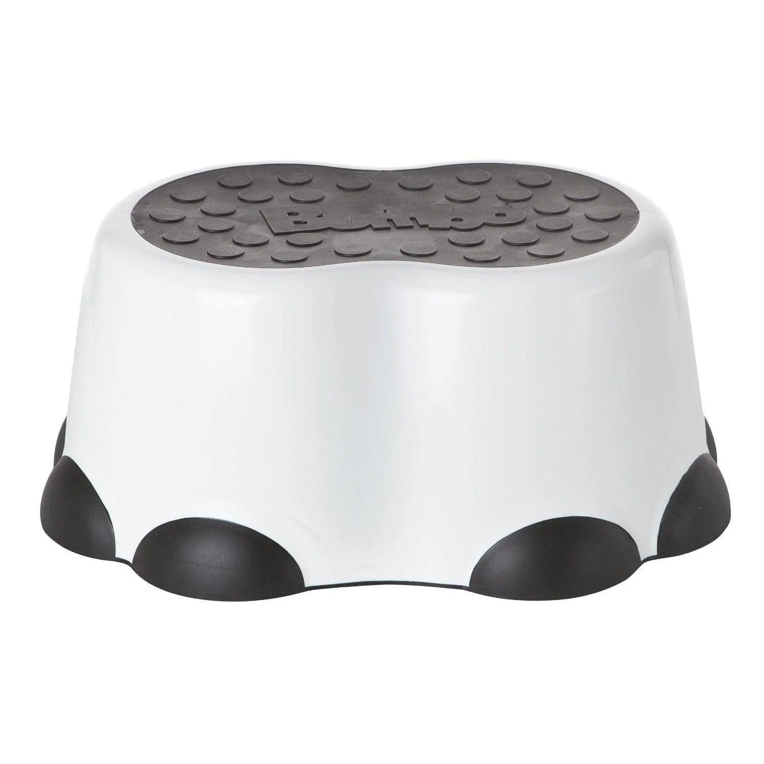 Bumbo Step Stool for Toddlers - Grey Non-Slip Bathroom Stool, Kids Learning Tower Helper for Kitchen Sink & Potty Training - Safe Toddler Step Up Stool for Home Use