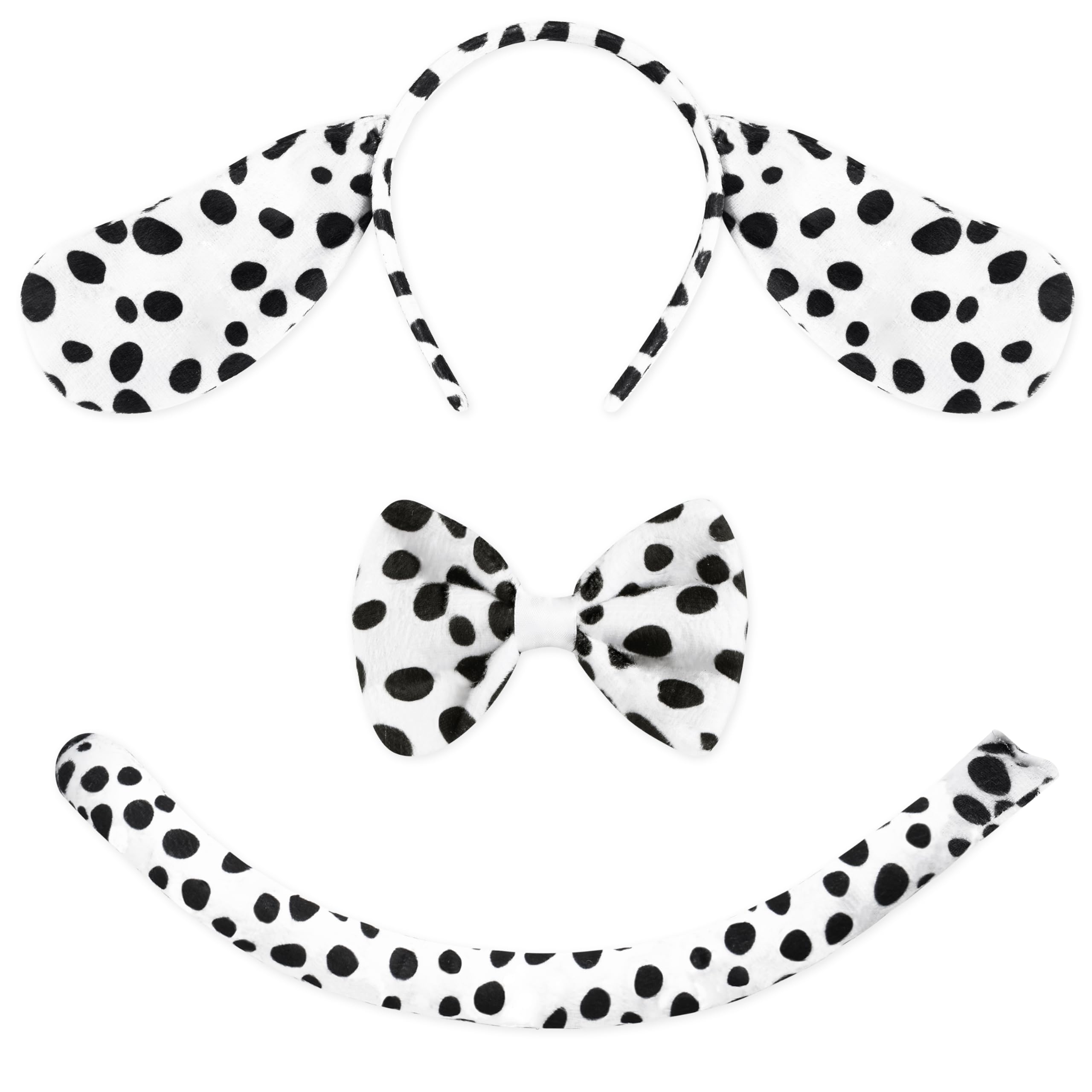 Spooktacular Creations Pink Pig & Dalmatian Costume Accessories Set - Animal Halloween Dress Up Kit for Kids & Adults - Perfect for Halloween Parties, Cosplay Events, and Themed Costume Contests