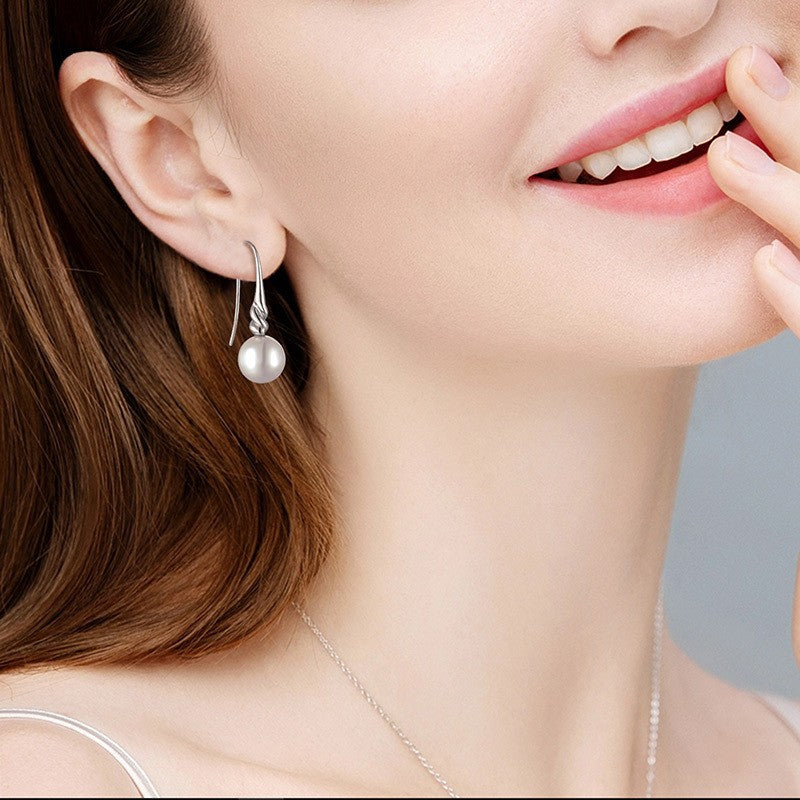 Vigorous Pearl Dangle Earrings for Women - Elegant Drop Pearl Jewelry for Party, Wedding & Special Occasions