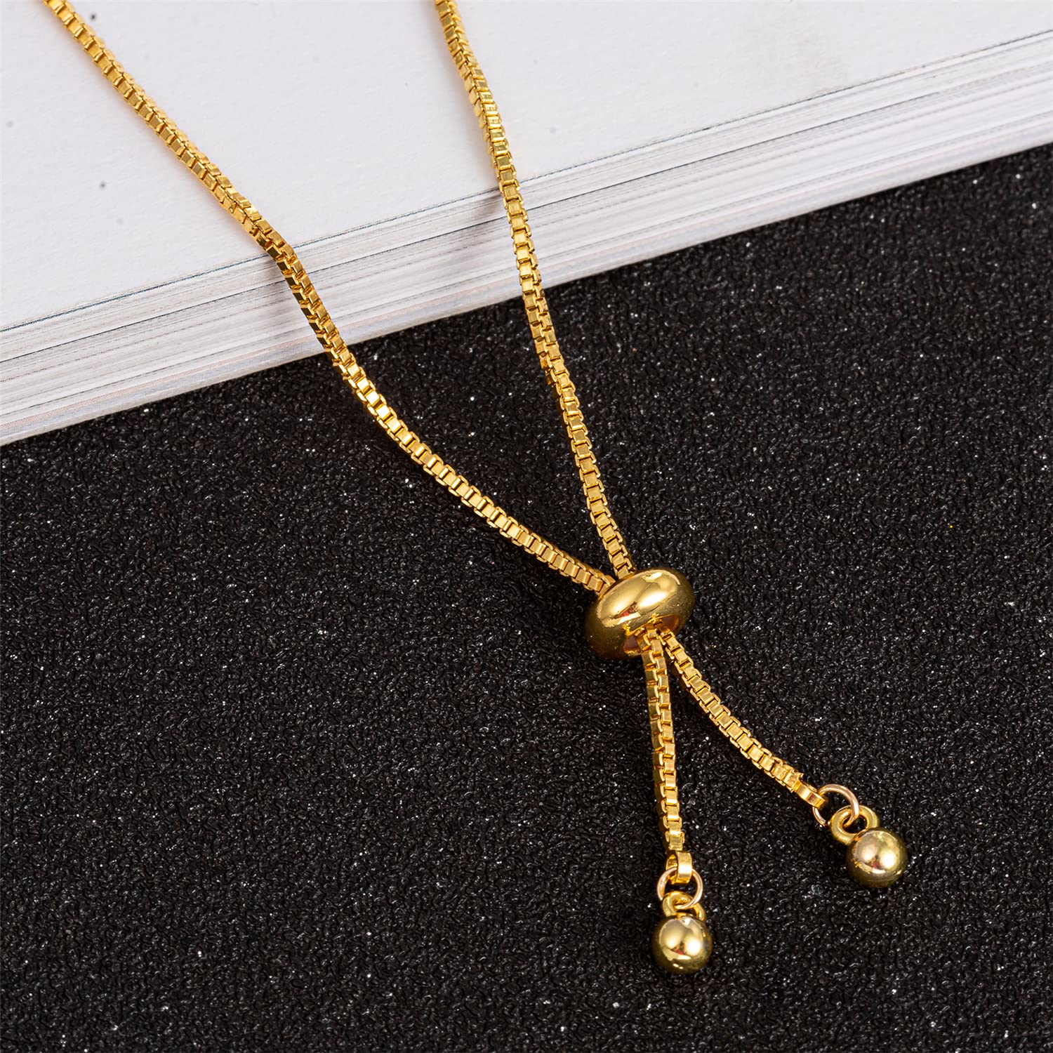 Kelistom Cuban Link Rhinestone Gold Box Chain Anklet for Women - Adjustable Punk Hip-Hop Ankle Bracelet | Perfect for Parties, Concerts & Streetwear Fashion