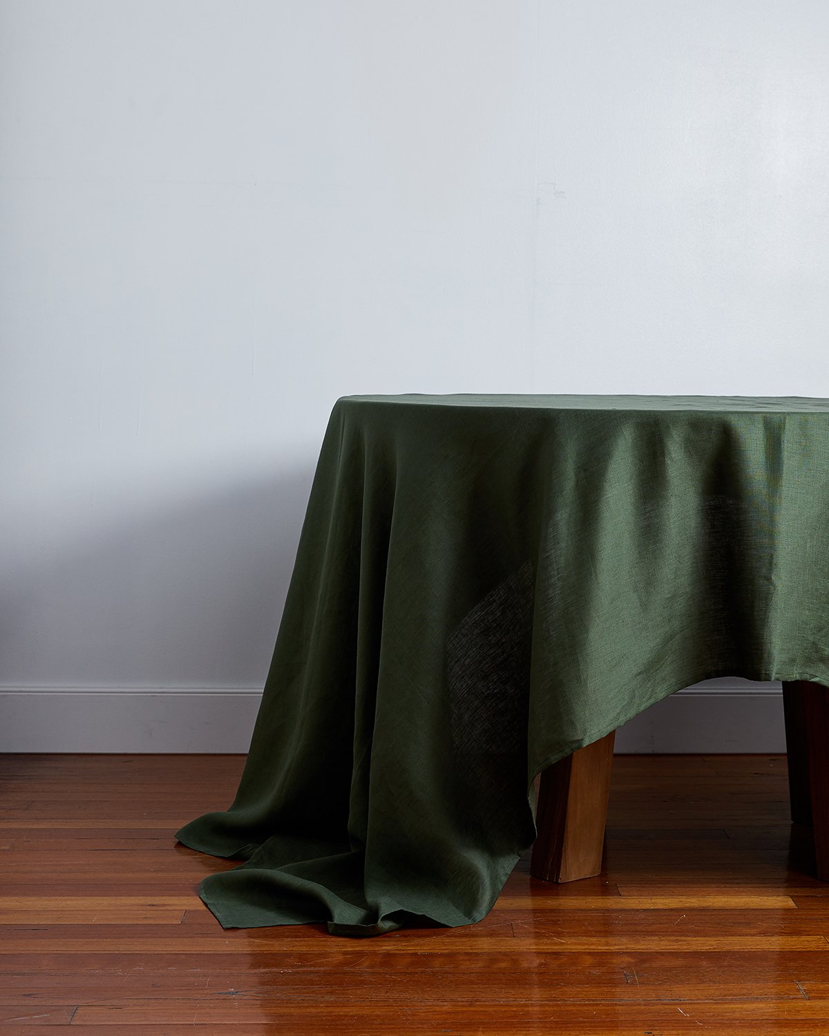 Premium 100% French Flax Linen Tablecloth - Natural Olive Green - Eco-Friendly & Durable - Perfect for Dining, Weddings & Home Decor
