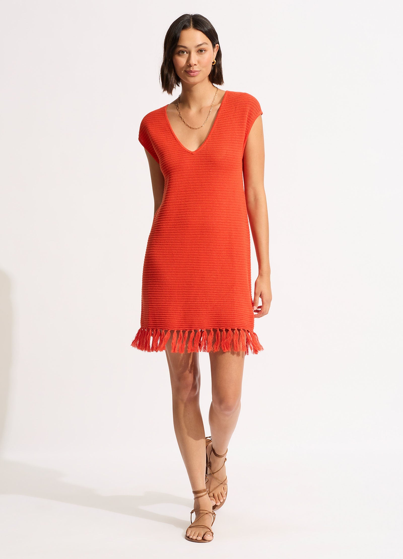 Mini Knit Cover Up - Lightweight & Breathable Summer Beach Wrap - Perfect for Poolside, Vacation & Boho Fashion