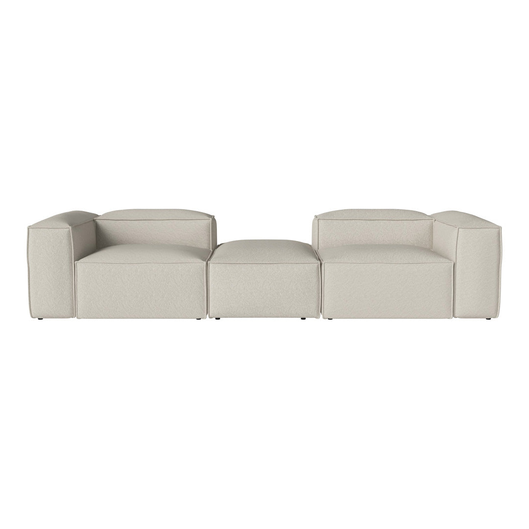 Cosima 2 Small Modular Sectional Sofa with Removable Pouf - Perfect for Small Living Rooms, Apartments & Cozy Spaces