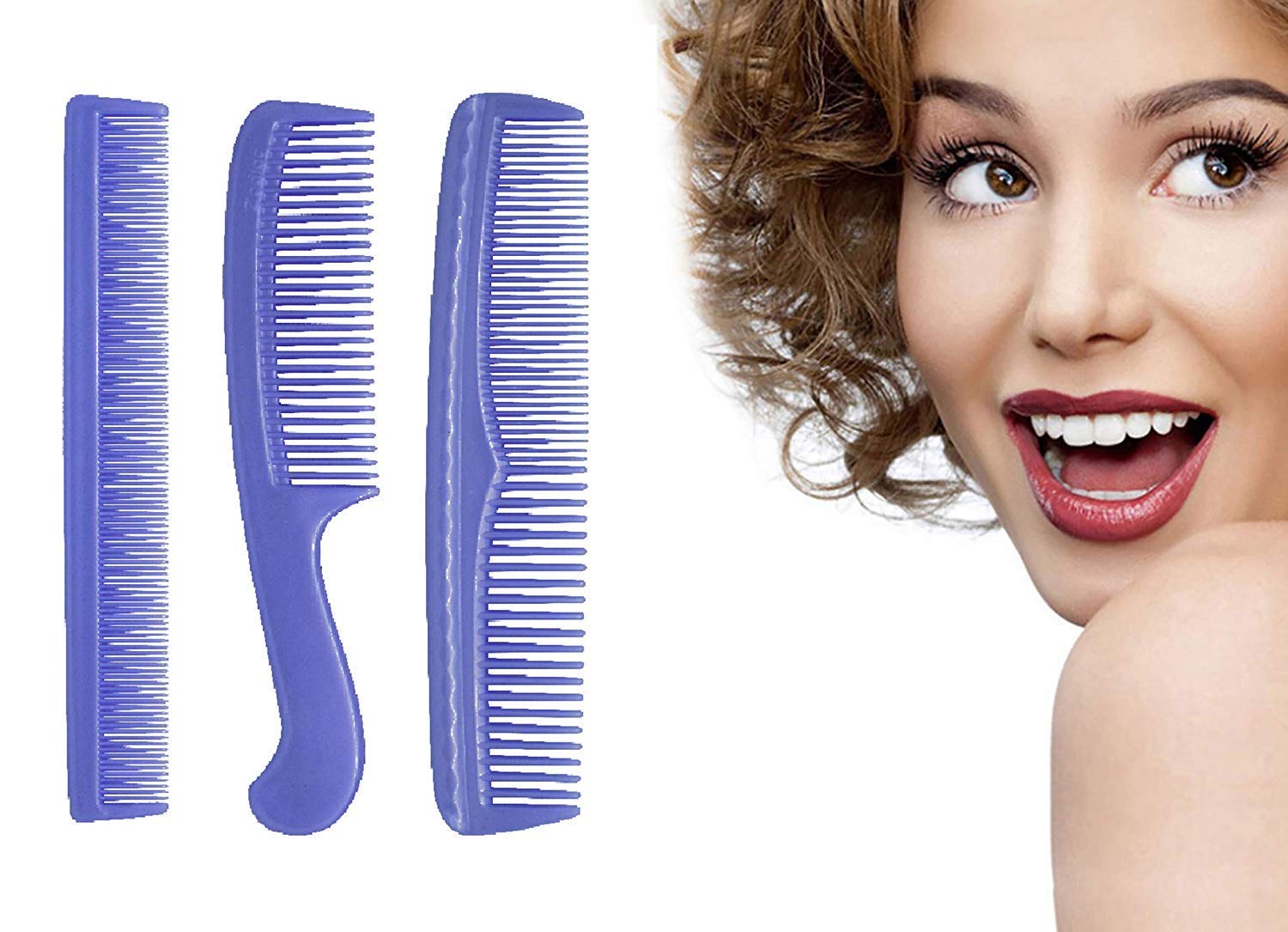 Floral Printed Comb Set for Girls & Boys - Travel & Home Hair Care Essential for Kids, Perfect for School, Parties & Daily Grooming