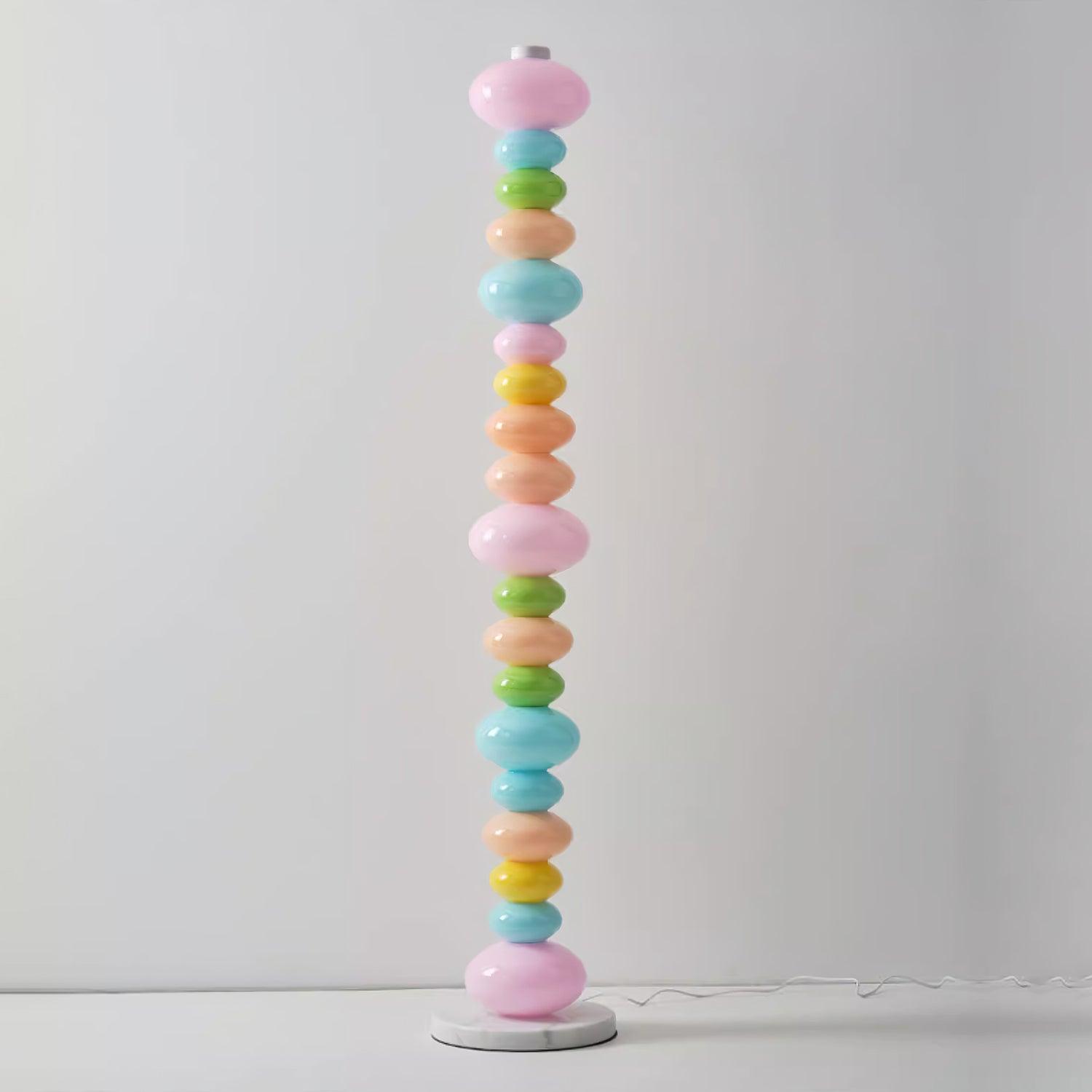 Modern Candy Floor Lamp - Adjustable Brightness LED Standing Light for Living Room, Bedroom, Office - Warm White & Cool White Light Modes - Perfect for Reading, Relaxing, and Creating Ambiance
