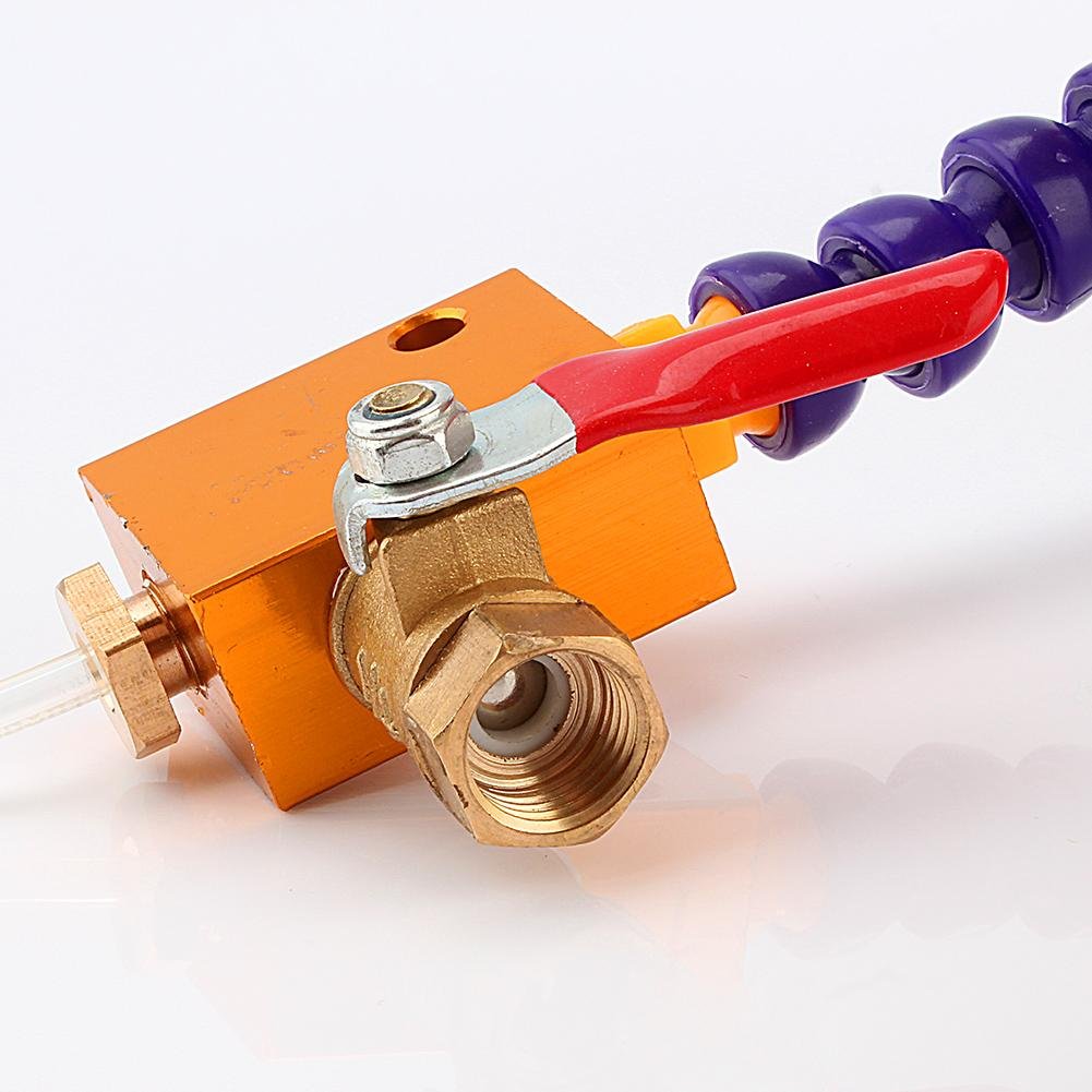 Adjustable Coolant Spray System with Magnetic Base - 8mm Air Pipe Thread for CNC Lathe, Milling & Drilling Machines | Perfect for Metalworking & Coolant Lubrication in Workshops