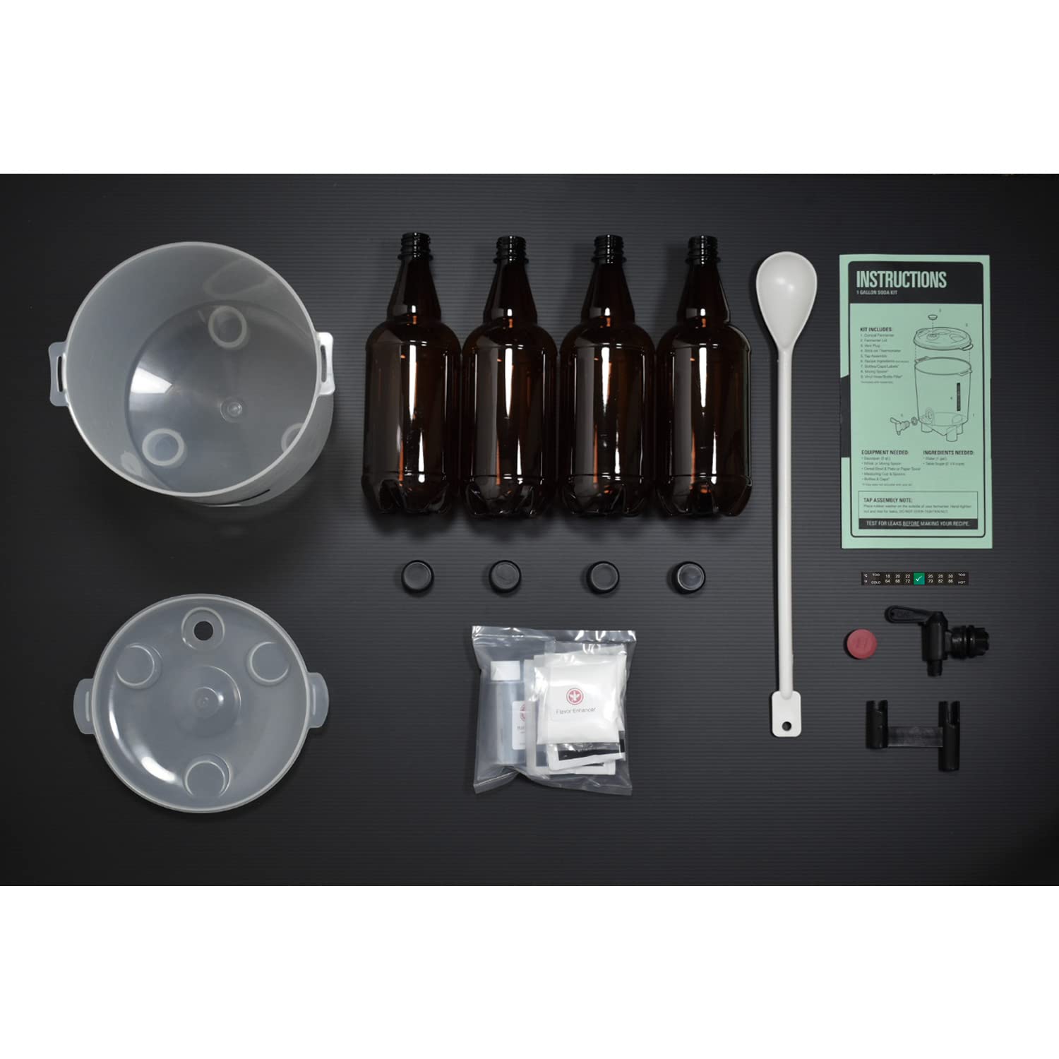 BrewDemon Soda Making Kit with 2 Gallon Bottles - Complete Home Soda Factory Set for Root Beer, Cola & More - Perfect for DIY Beverages, Parties & Family Fun