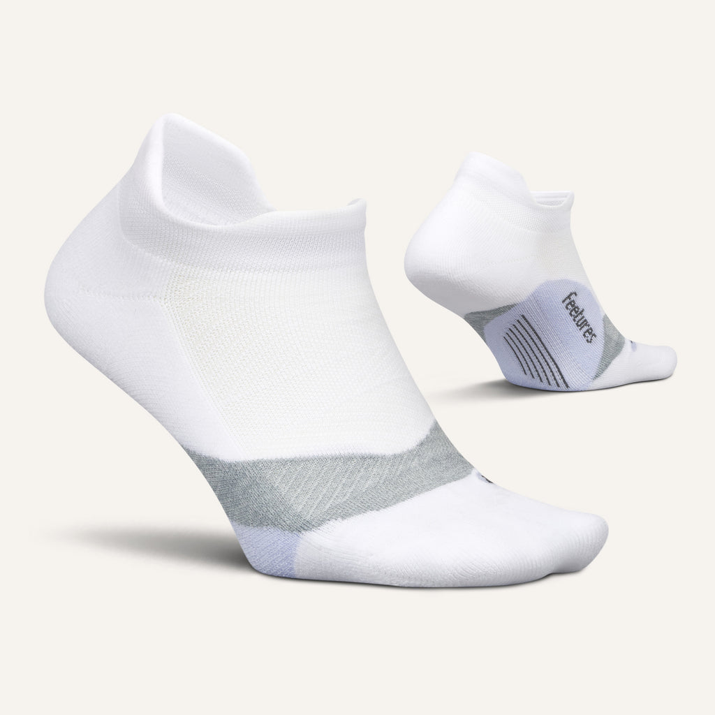 Elite Light Cushion No Show Socks for Women & Men - Breathable Invisible Liner Socks (White) - Perfect for Running, Sneakers & Everyday Comfort