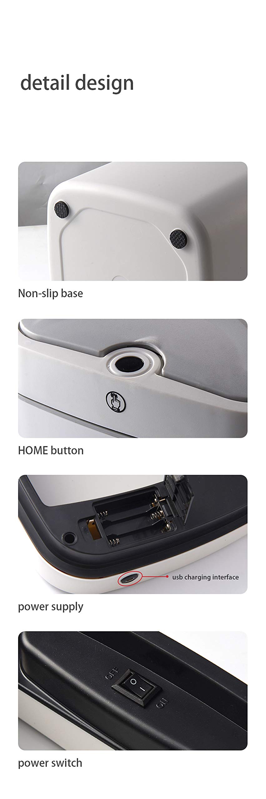 Automatic Sensor Trash Can - 4.7 Gallon Touchless Metal Garbage Bin with Pearl White Finish for Office, Bathroom & Kitchen - Hands-Free Waste Disposal Solution