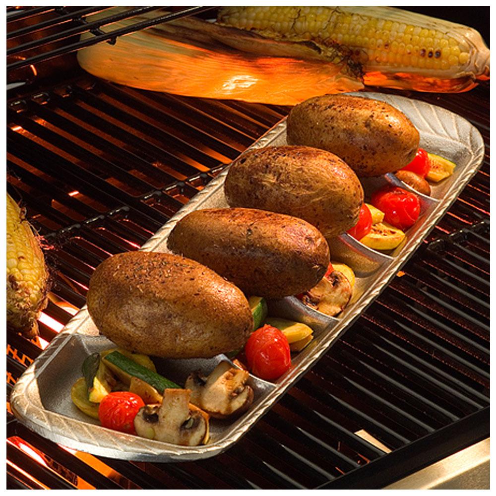 Premium Stainless Steel Vegetable Grill Basket - Perfect for BBQ, Grilling Veggies & Outdoor Cooking | Non-Stick & Durable Design for Healthy Meals