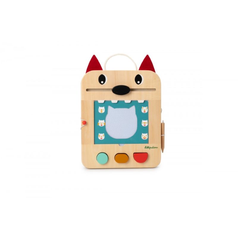 Magical Slate - Louis the Wolf Kids Drawing Board - Reusable Writing Pad for Children's Learning & Fun - Perfect for Home, School & Travel Activities
