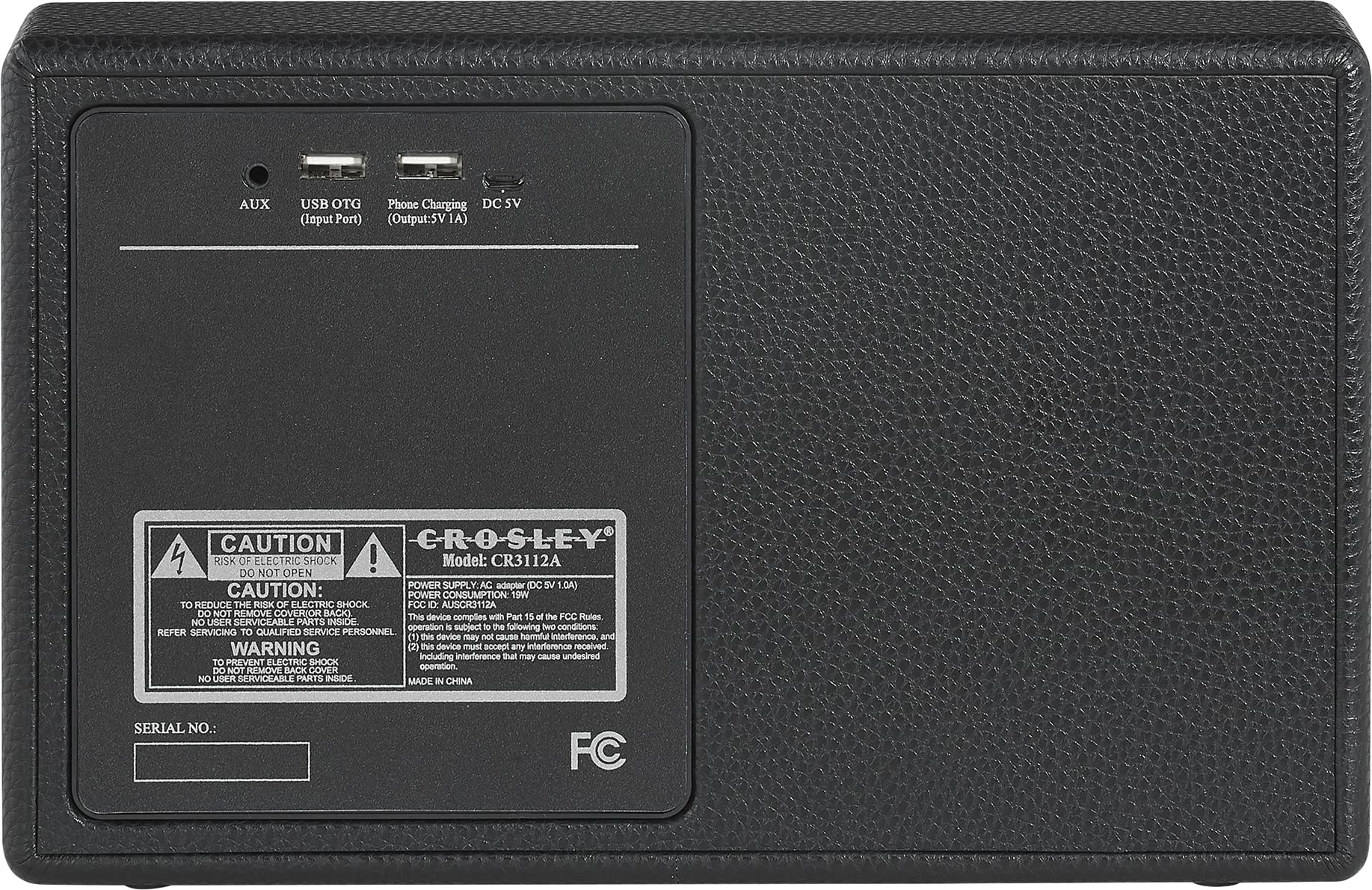 Crosley CR3112A-BK Montero Portable Rechargeable Bluetooth Speaker with USB Phone Charger, Black - Wireless Speaker for Outdoor, Travel, Beach & Home Use