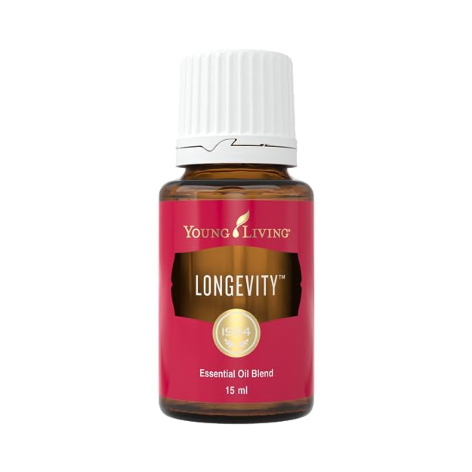Young Living Longevity Essential Oil 15ml - Immune System Support & Wellness Boost - Invigorating Clean Aroma for Diffusers - Perfect for Aromatherapy, Stress Relief & Home Fragrance