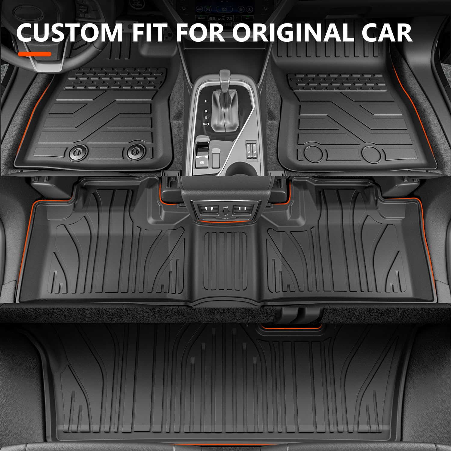 Durable All-Weather Floor Mats for 2016-2025 Dodge Durango | 7-Seat Trunk Liner & 3rd Row Backrest Mat Set | Perfect for Road Trips, Camping & Family Adventures