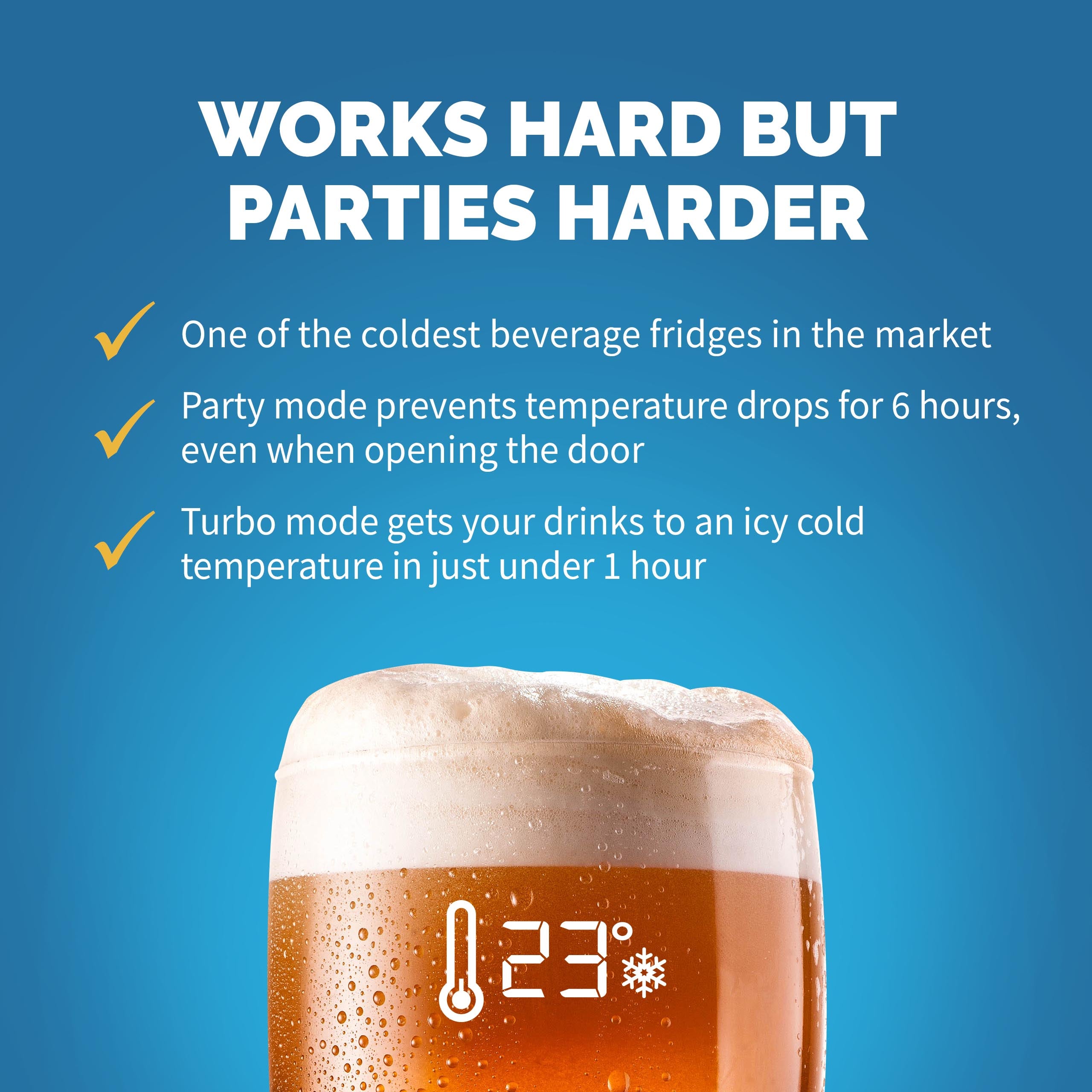 Newair® 125 Can Freestanding Black Beverage Cooler - Energy Efficient Beer Fridge & Wine Chiller for Home, Office, or Man Cave - Perfect for Parties, Game Nights & Entertaining Guests
